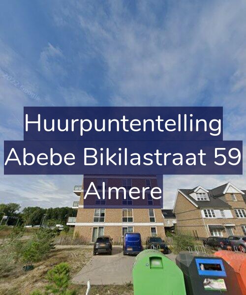 Foto gevel Huurpuntentelling voor Abebe Bikilastraat 59, Almere