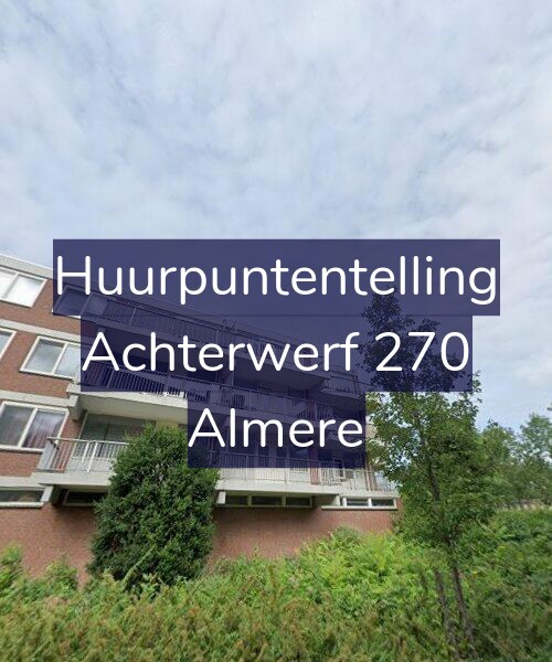 Foto gevel Huurpuntentelling voor Achterwerf 270, Almere