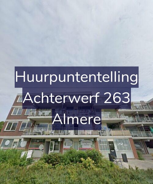 Foto gevel Huurpuntentelling voor Achterwerf 263, Almere