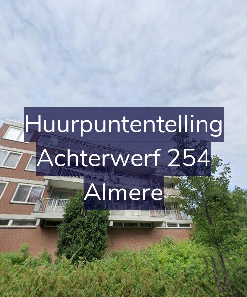 Foto gevel Huurpuntentelling voor Achterwerf 254, Almere