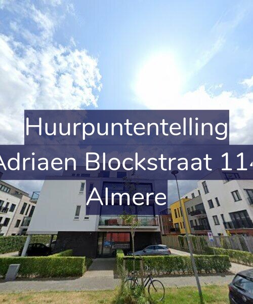 Foto gevel Huurpuntentelling voor Adriaen Blockstraat 114, Almere