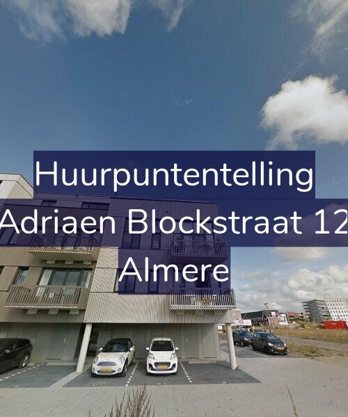 Foto gevel Huurpuntentelling voor Adriaen Blockstraat 12, Almere