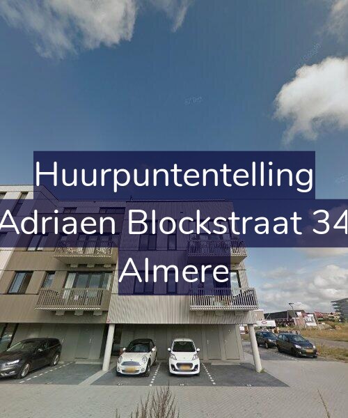 Foto gevel Huurpuntentelling voor Adriaen Blockstraat 34, Almere