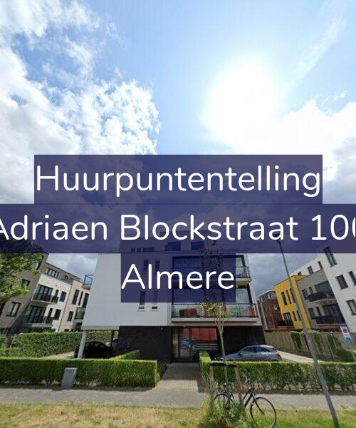Foto gevel Huurpuntentelling voor Adriaen Blockstraat 100, Almere