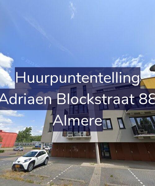 Foto gevel Huurpuntentelling voor Adriaen Blockstraat 88, Almere