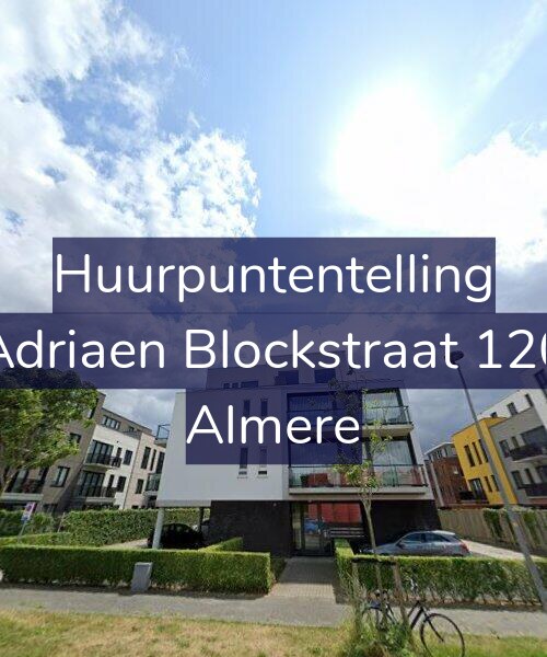 Foto gevel Huurpuntentelling voor Adriaen Blockstraat 120, Almere