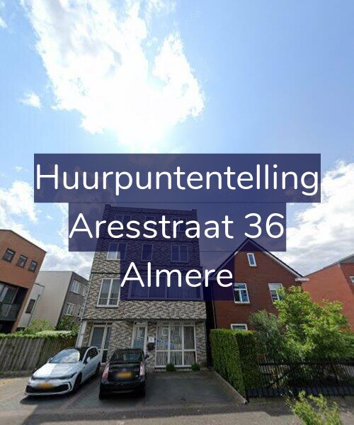 Foto gevel Huurpuntentelling voor Aresstraat 36, Almere