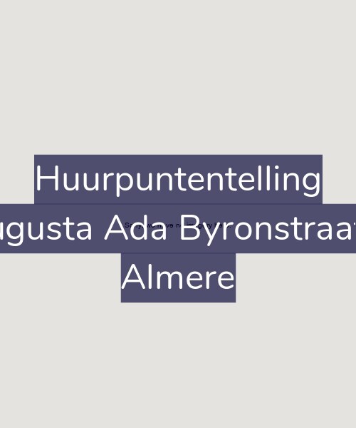 Foto gevel Huurpuntentelling voor Augusta Ada Byronstraat 8, Almere