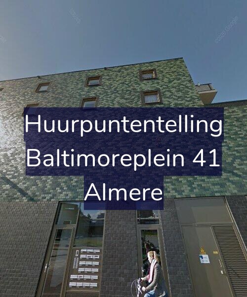 Foto gevel Huurpuntentelling voor Baltimoreplein 41, Almere