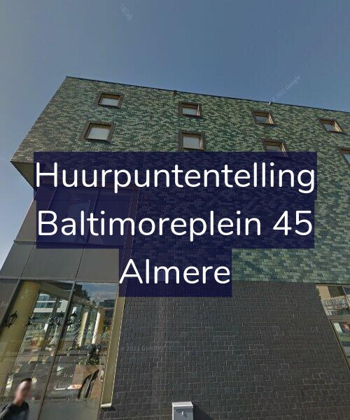 Foto gevel Huurpuntentelling voor Baltimoreplein 45, Almere