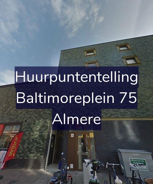 Foto gevel Huurpuntentelling voor Baltimoreplein 75, Almere