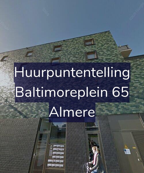 Foto gevel Huurpuntentelling voor Baltimoreplein 65, Almere