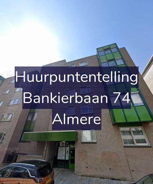 Foto gevel Huurpuntentelling voor Bankierbaan 74, Almere
