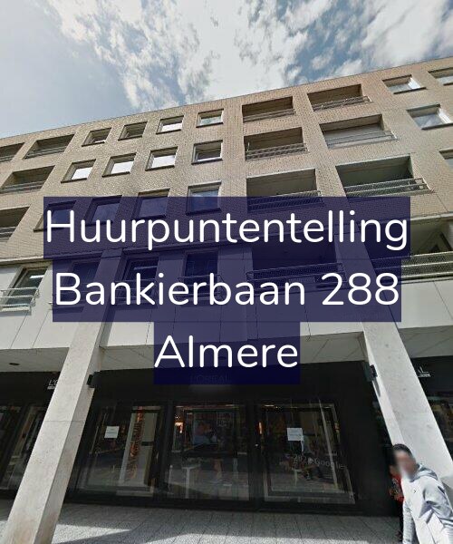 Foto gevel Huurpuntentelling voor Bankierbaan 288, Almere