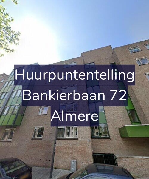 Foto gevel Huurpuntentelling voor Bankierbaan 72, Almere