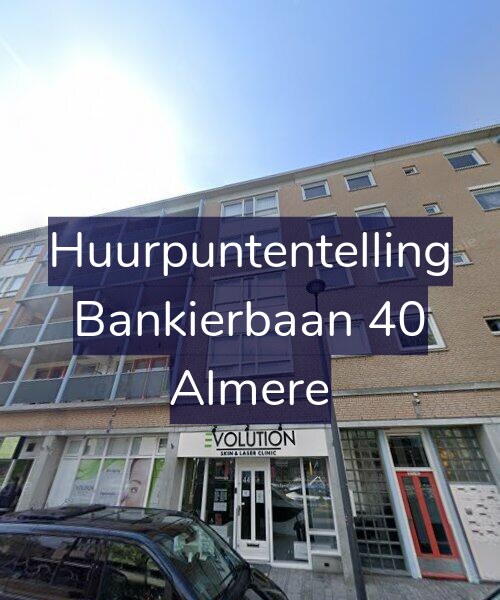 Foto gevel Huurpuntentelling voor Bankierbaan 40, Almere