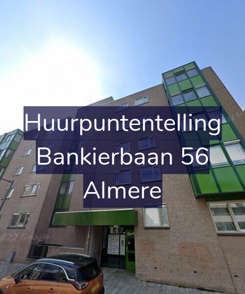 Foto gevel Huurpuntentelling voor Bankierbaan 56, Almere