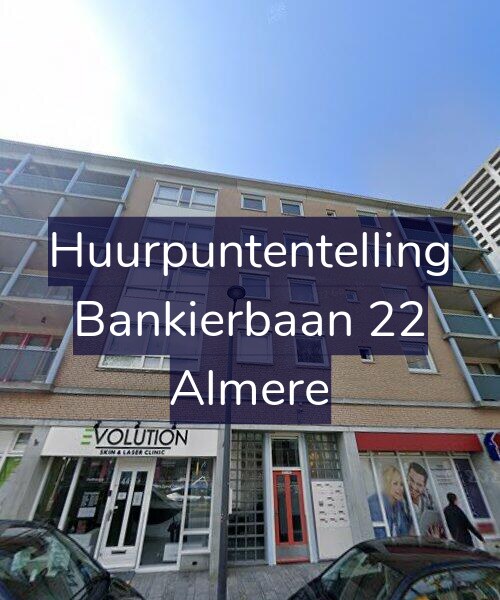 Foto gevel Huurpuntentelling voor Bankierbaan 22, Almere