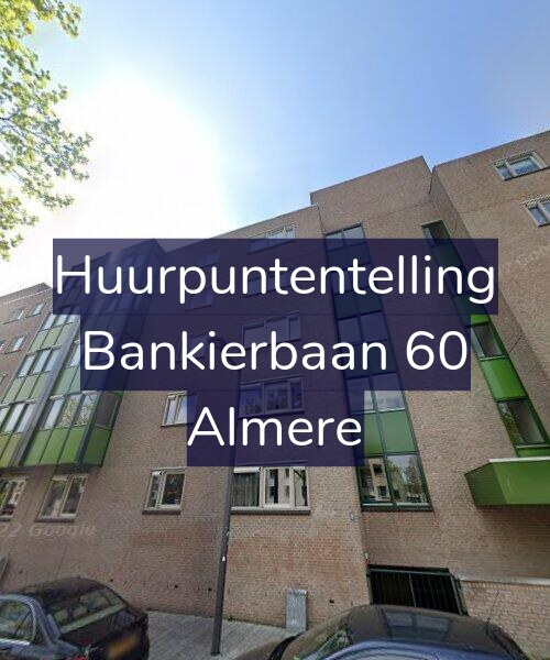 Foto gevel Huurpuntentelling voor Bankierbaan 60, Almere