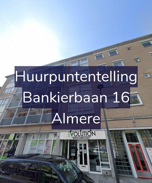 Foto gevel Huurpuntentelling voor Bankierbaan 16, Almere
