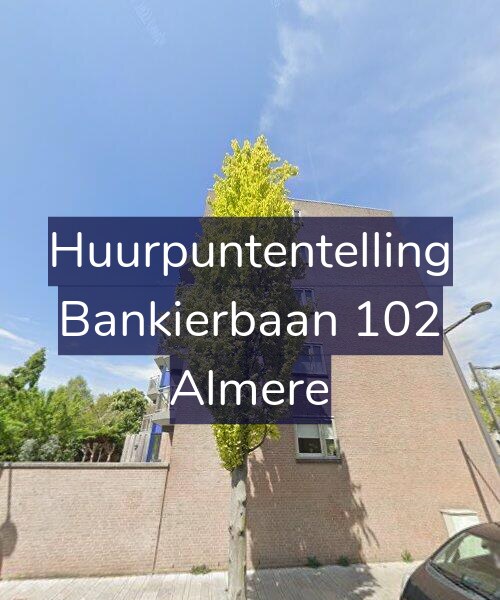 Foto gevel Huurpuntentelling voor Bankierbaan 102, Almere
