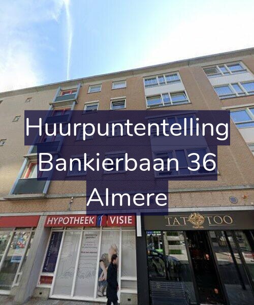 Foto gevel Huurpuntentelling voor Bankierbaan 36, Almere