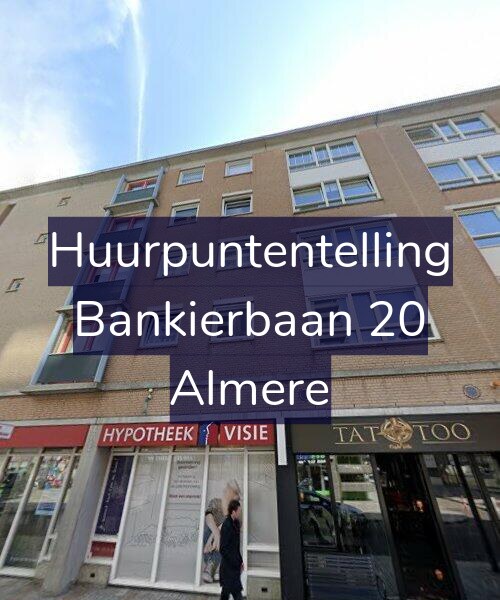Foto gevel Huurpuntentelling voor Bankierbaan 20, Almere