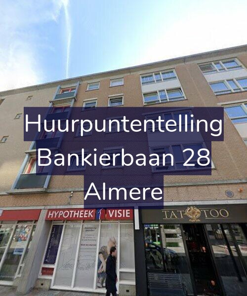Foto gevel Huurpuntentelling voor Bankierbaan 28, Almere