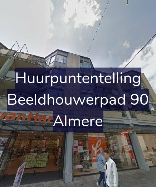 Foto gevel Huurpuntentelling voor Beeldhouwerpad 90, Almere