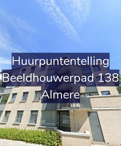 Foto gevel Huurpuntentelling voor Beeldhouwerpad 138, Almere