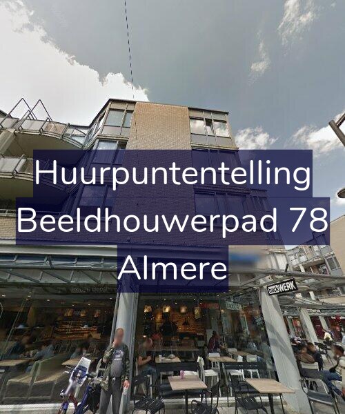 Foto gevel Huurpuntentelling voor Beeldhouwerpad 78, Almere