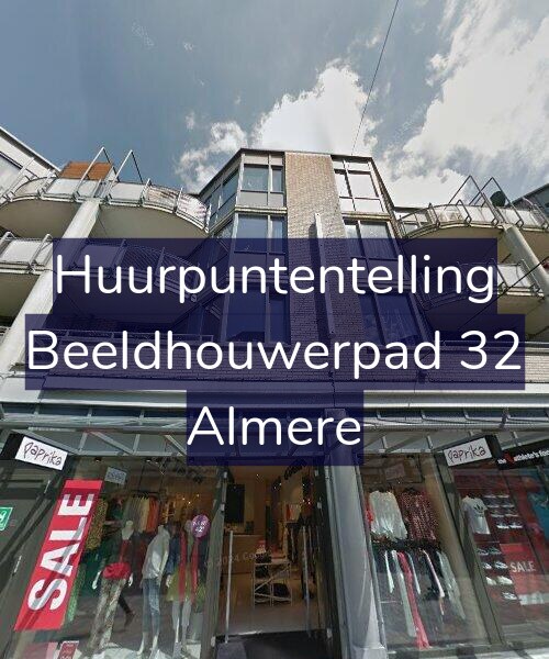 Foto gevel Huurpuntentelling voor Beeldhouwerpad 32, Almere