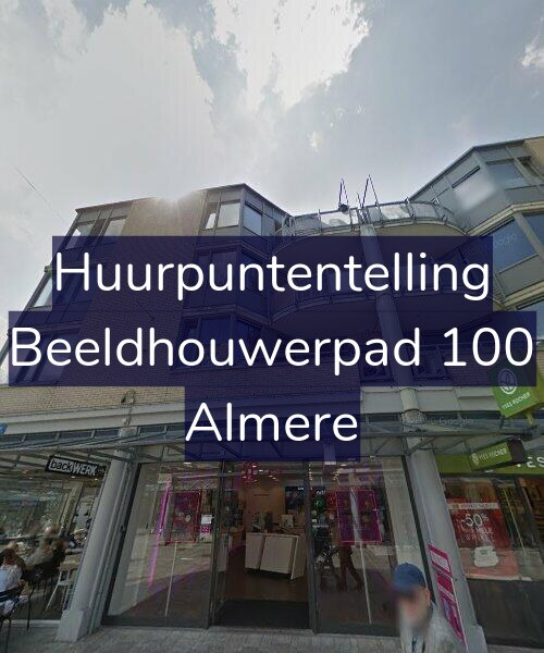Foto gevel Huurpuntentelling voor Beeldhouwerpad 100, Almere