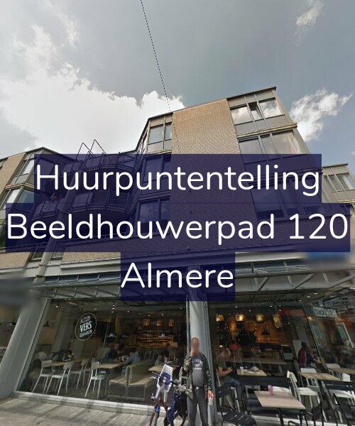 Foto gevel Huurpuntentelling voor Beeldhouwerpad 120, Almere