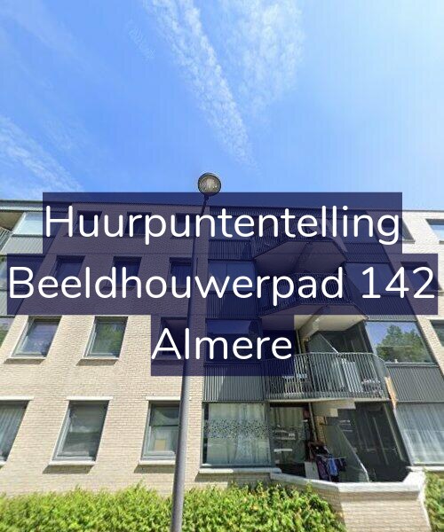 Foto gevel Huurpuntentelling voor Beeldhouwerpad 142, Almere
