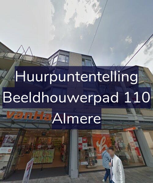 Foto gevel Huurpuntentelling voor Beeldhouwerpad 110, Almere