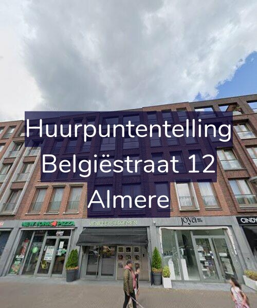 Foto gevel Huurpuntentelling voor Belgiëstraat 12, Almere