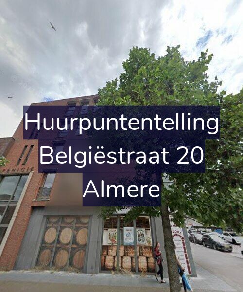 Foto gevel Huurpuntentelling voor Belgiëstraat 20, Almere