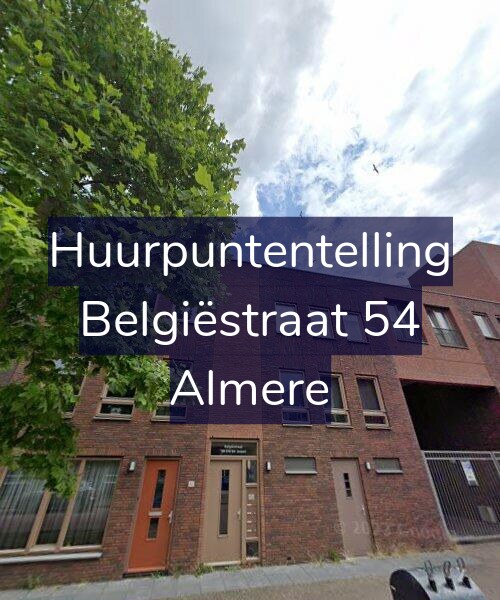 Foto gevel Huurpuntentelling voor Belgiëstraat 54, Almere