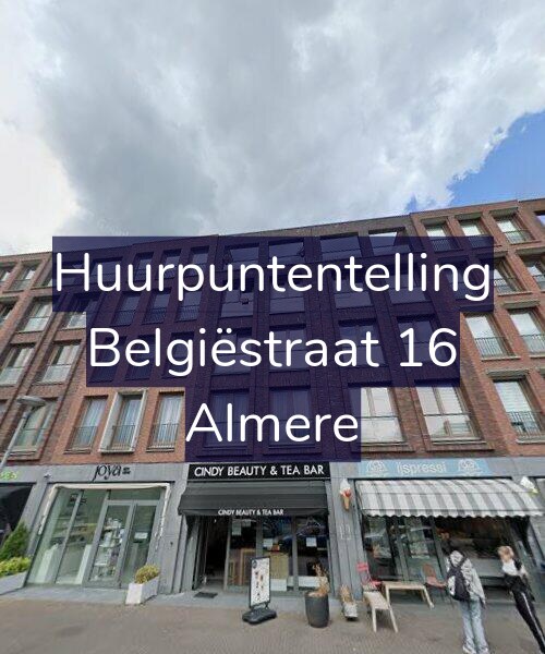 Foto gevel Huurpuntentelling voor Belgiëstraat 16, Almere