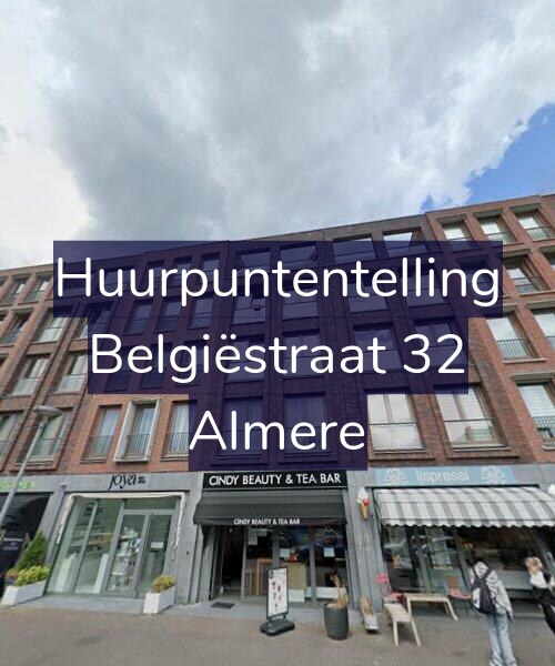 Foto gevel Huurpuntentelling voor Belgiëstraat 32, Almere