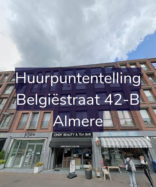Foto gevel Huurpuntentelling voor Belgiëstraat 42-B, Almere