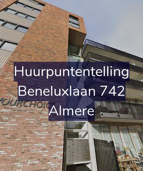 Foto gevel Huurpuntentelling voor Beneluxlaan 742, Almere