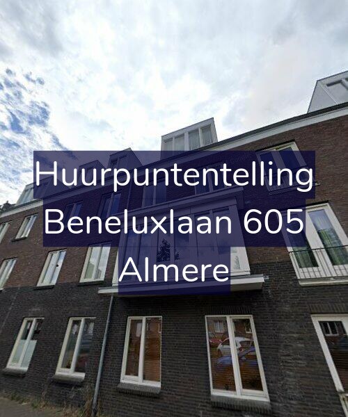 Foto gevel Huurpuntentelling voor Beneluxlaan 605, Almere