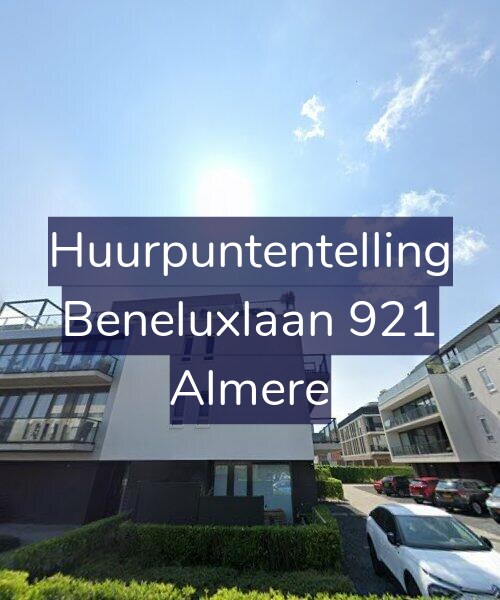 Foto gevel Huurpuntentelling voor Beneluxlaan 921, Almere