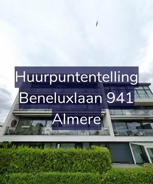 Foto gevel Huurpuntentelling voor Beneluxlaan 941, Almere