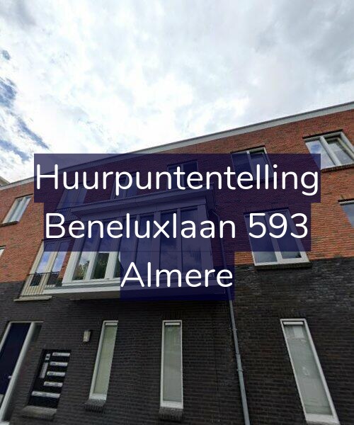 Foto gevel Huurpuntentelling voor Beneluxlaan 593, Almere