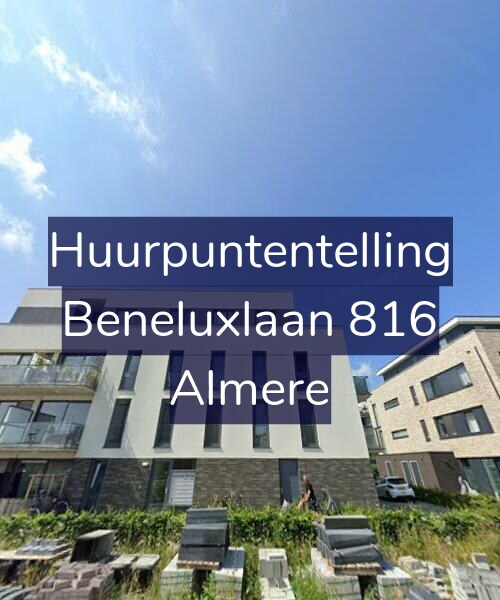 Foto gevel Huurpuntentelling voor Beneluxlaan 816, Almere