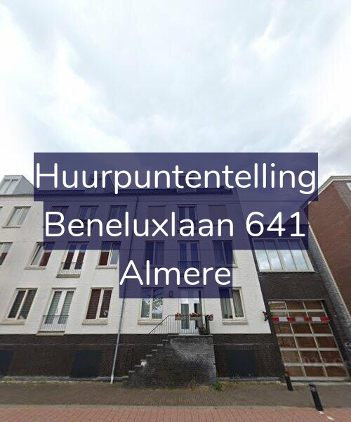 Foto gevel Huurpuntentelling voor Beneluxlaan 641, Almere