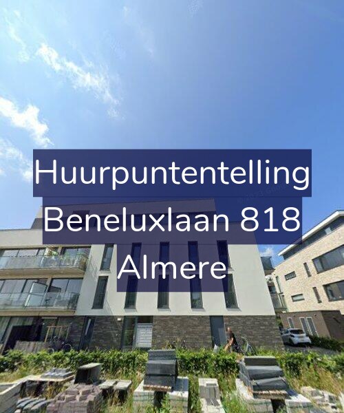 Foto gevel Huurpuntentelling voor Beneluxlaan 818, Almere